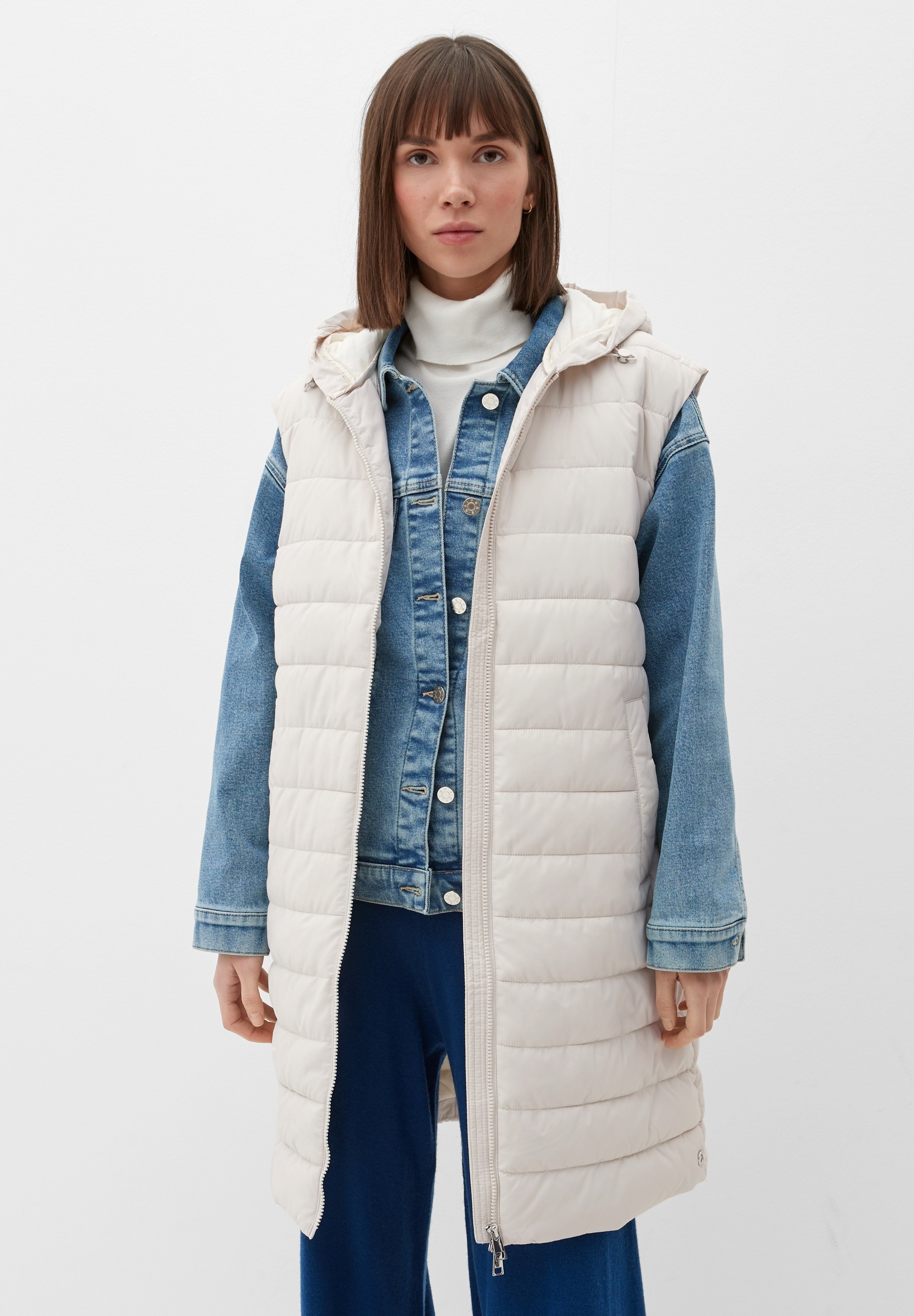 S oliver weste lang beige Clearance